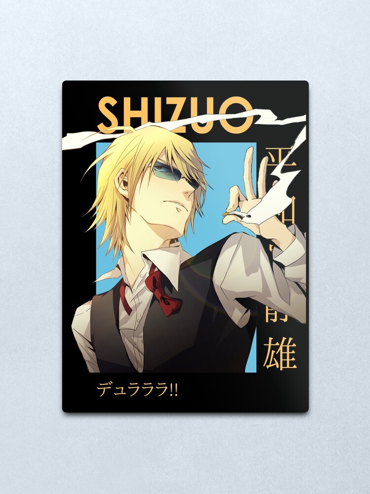 Shizuo Heiwajima Durarara Card Anime Metal Print By Kino San Redbubble