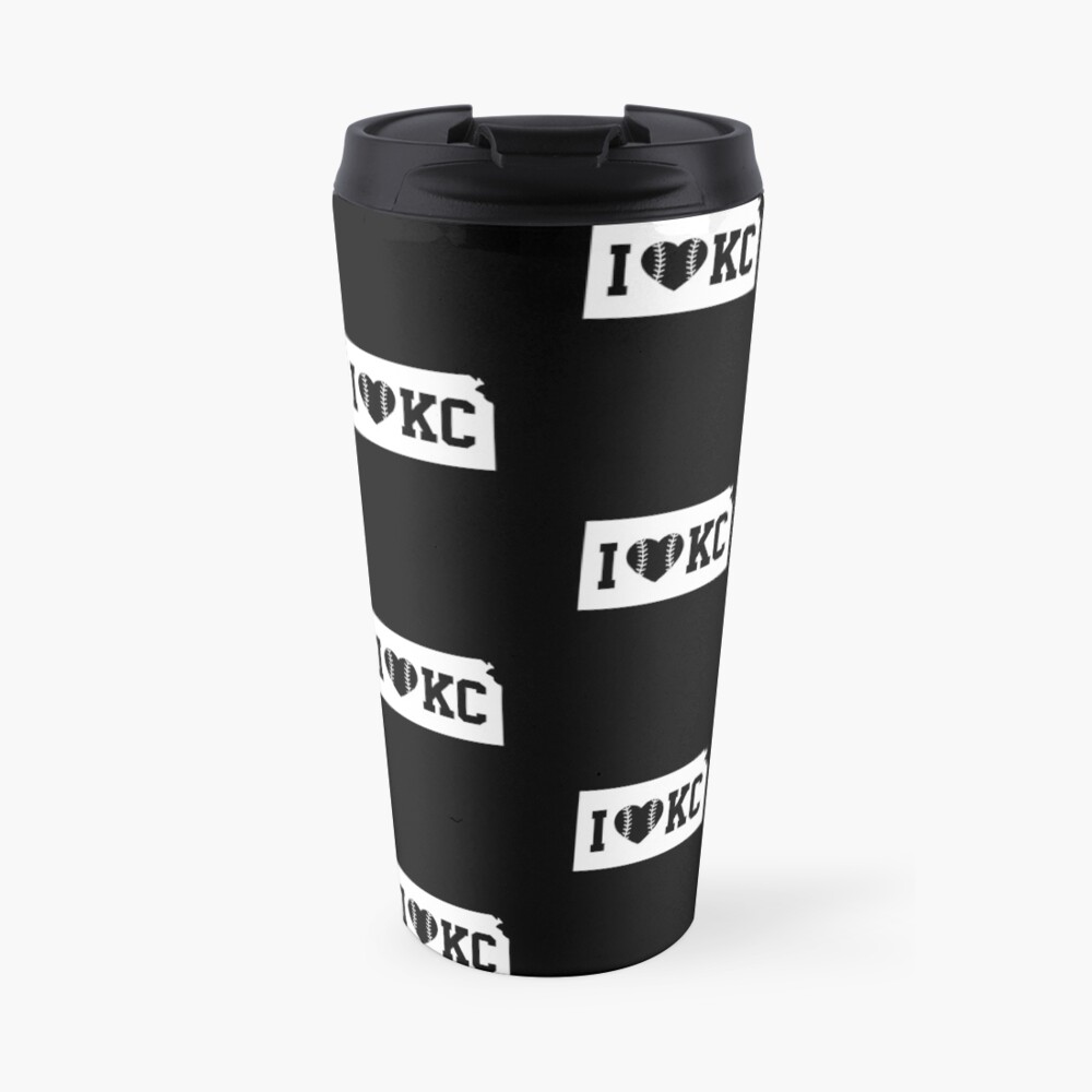 Love KC Baseball Kansas City Missouri Home State Pride Gift graphic Travel Mug