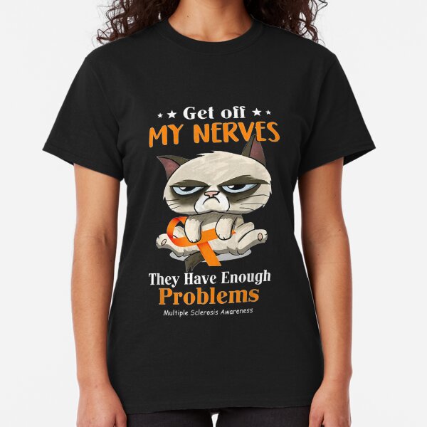 Cat Funny Multiple Sclerosis Awareness Classic T-Shirt