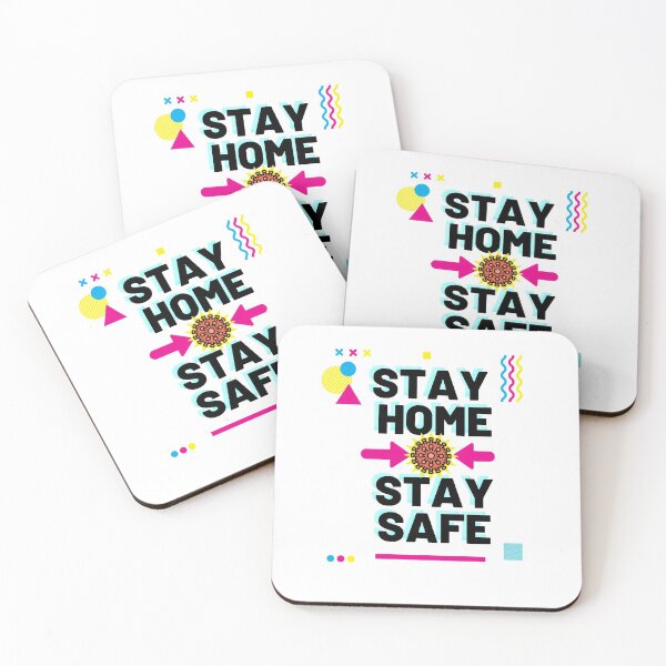 Item preview, Stay Home - Stay Safe - a simple to the point message, bright and modern - hope you enjoy!  designed and sold by JOHNC1.