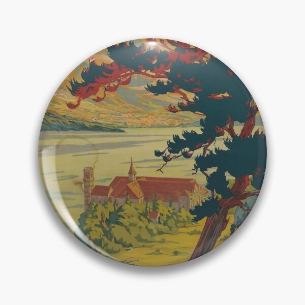Item preview, Aix les Bains vintage travel poster designed and sold by stickart-marek.