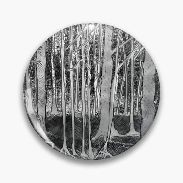 Item preview, Forest scene inspired by JRR Tolkien's Mirk Woods as an ink sketch designed and sold by Designwebjae.