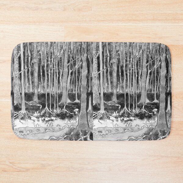 Item preview, Forest scene inspired by JRR Tolkien's Mirk Woods as an ink sketch designed and sold by Designwebjae.