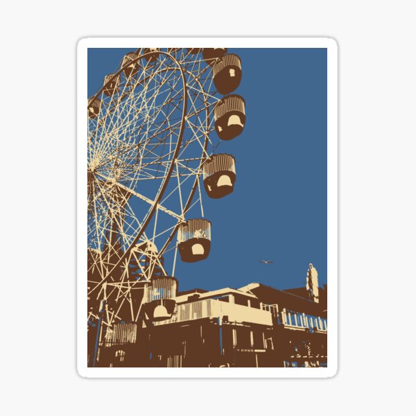 Luna Park Ferris Wheel Art Sticker