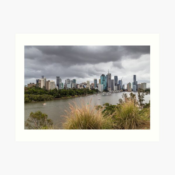 Brisbane from Kangaroo Point Cliffs Art Print
