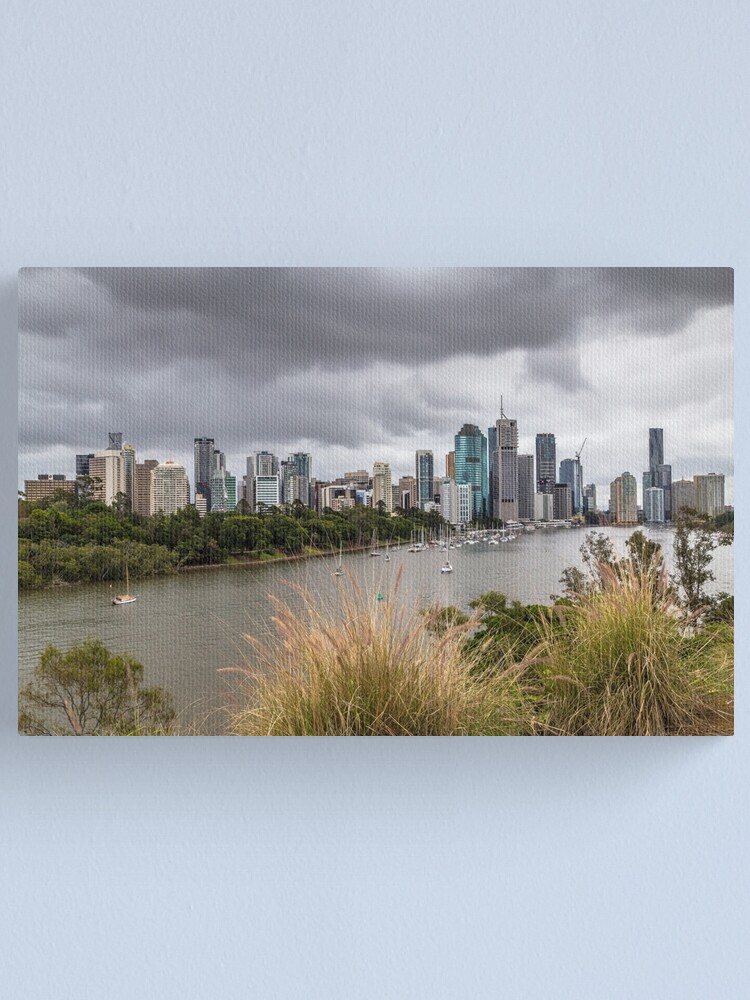 Alternate view of Brisbane from Kangaroo Point Cliffs Canvas Print