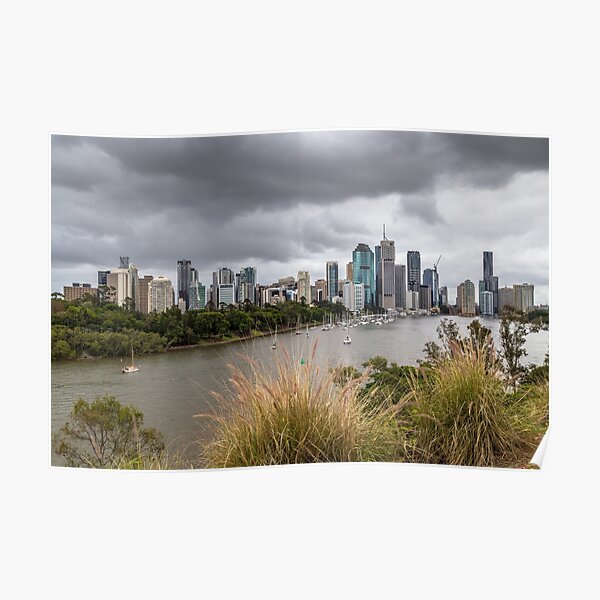 Brisbane from Kangaroo Point Cliffs Poster