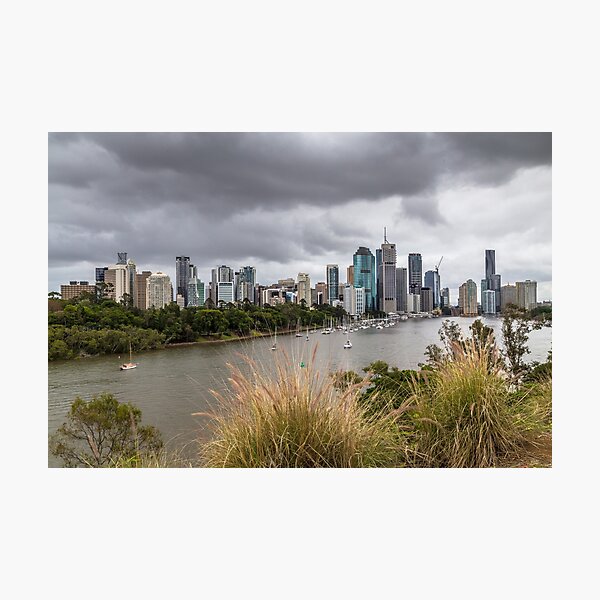 Brisbane from Kangaroo Point Cliffs Photographic Print