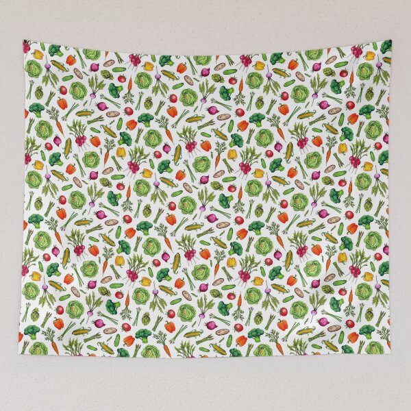 Item preview, Vegetable Garden - Summer Pattern With Colorful Veggies designed and sold by somecallmebeth.