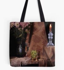 Flowers, Grapes and New Candlestick Tote Bag