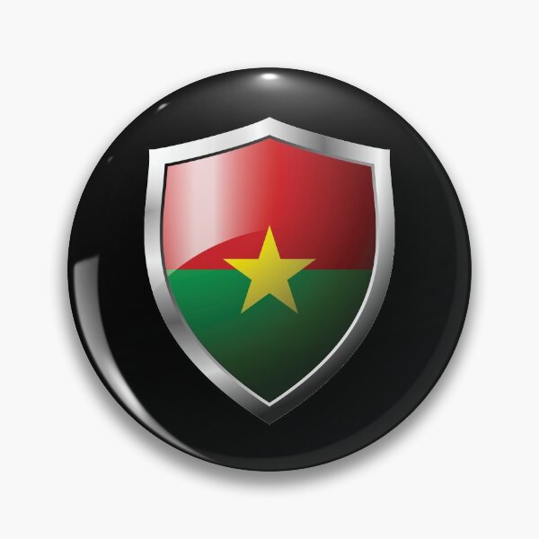 Item preview, Strong Burkina Faso Flag Shield Country designed and sold by HelloFromAja.