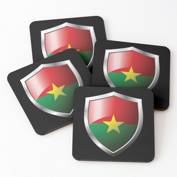 Item preview, Strong Burkina Faso Flag Shield Country designed and sold by HelloFromAja.