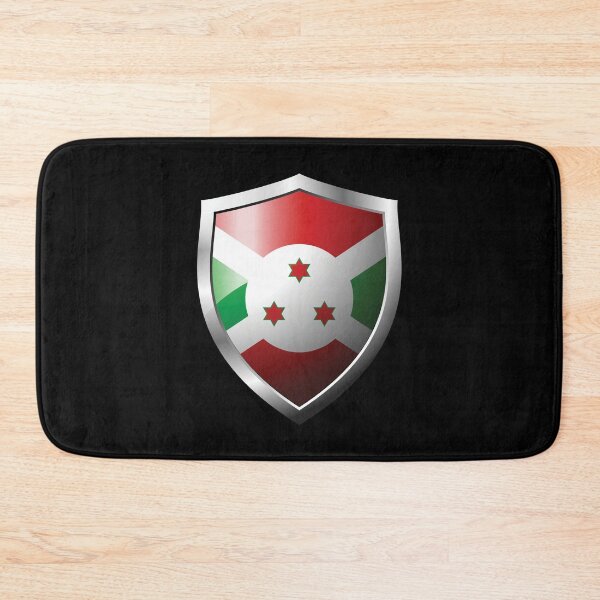Item preview, Strong Burundi Flag Shield Country designed and sold by HelloFromAja.