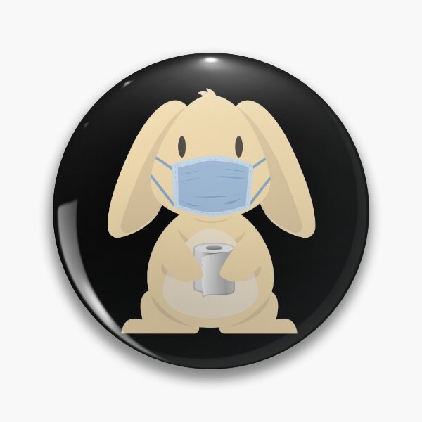 Item preview, Bunny with toilet paper, gift, pandemic, virus, gift idea designed and sold by Rautee.