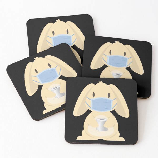 Item preview, Bunny with toilet paper, gift, pandemic, virus, gift idea designed and sold by Rautee.
