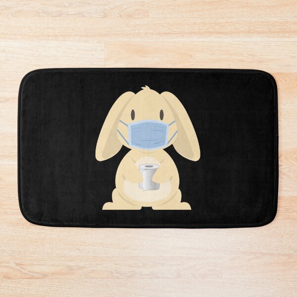 Item preview, Bunny with toilet paper, gift, pandemic, virus, gift idea designed and sold by Rautee.