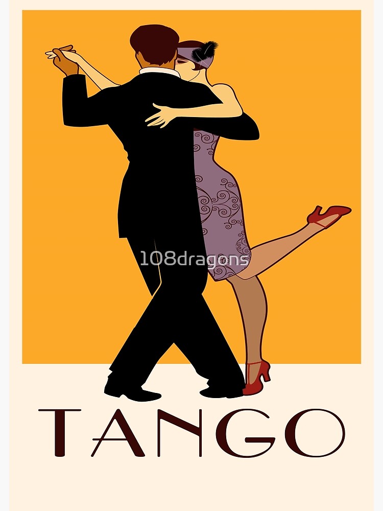 Art Deco Argentine Tango A Dreamer`s Dance Vintage Retro Art Argentina ...