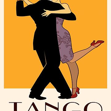 Vintage 90’ ARGENTINE TANGO Social Dance Buenos Aires Tee Shirt Art Theatre main image 0