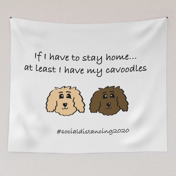 Item preview, Social Distancing Cavoodles designed and sold by OodleWear.