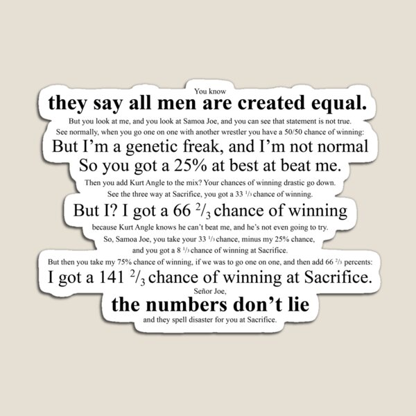 Item preview, Scott Steiner Math designed and sold by fabiology.
