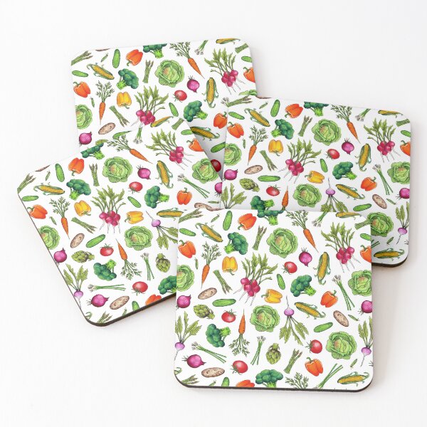 Item preview, Vegetable Garden - Summer Pattern With Colorful Veggies designed and sold by somecallmebeth.
