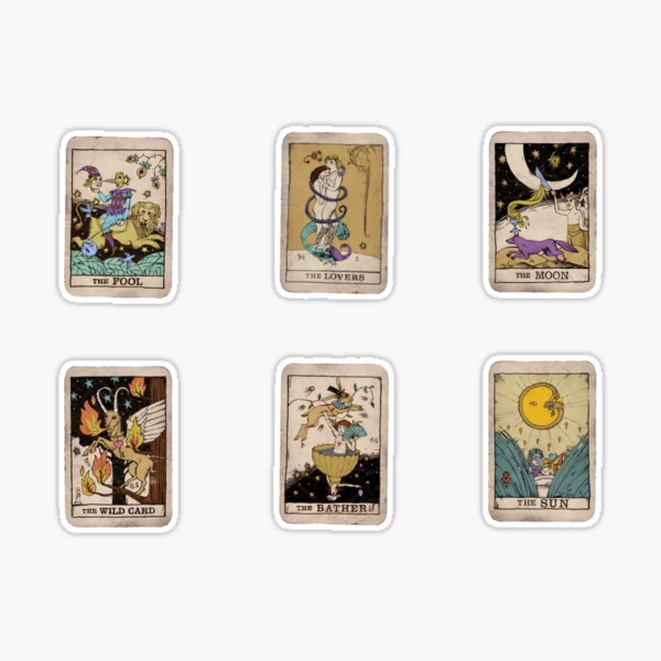 Tarot Cards Sticker for Sale by moonbeambaby