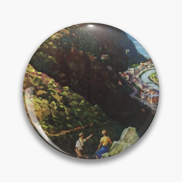 Item preview, Lynton and Lynmouth vintage travel poster designed and sold by stickart-marek.