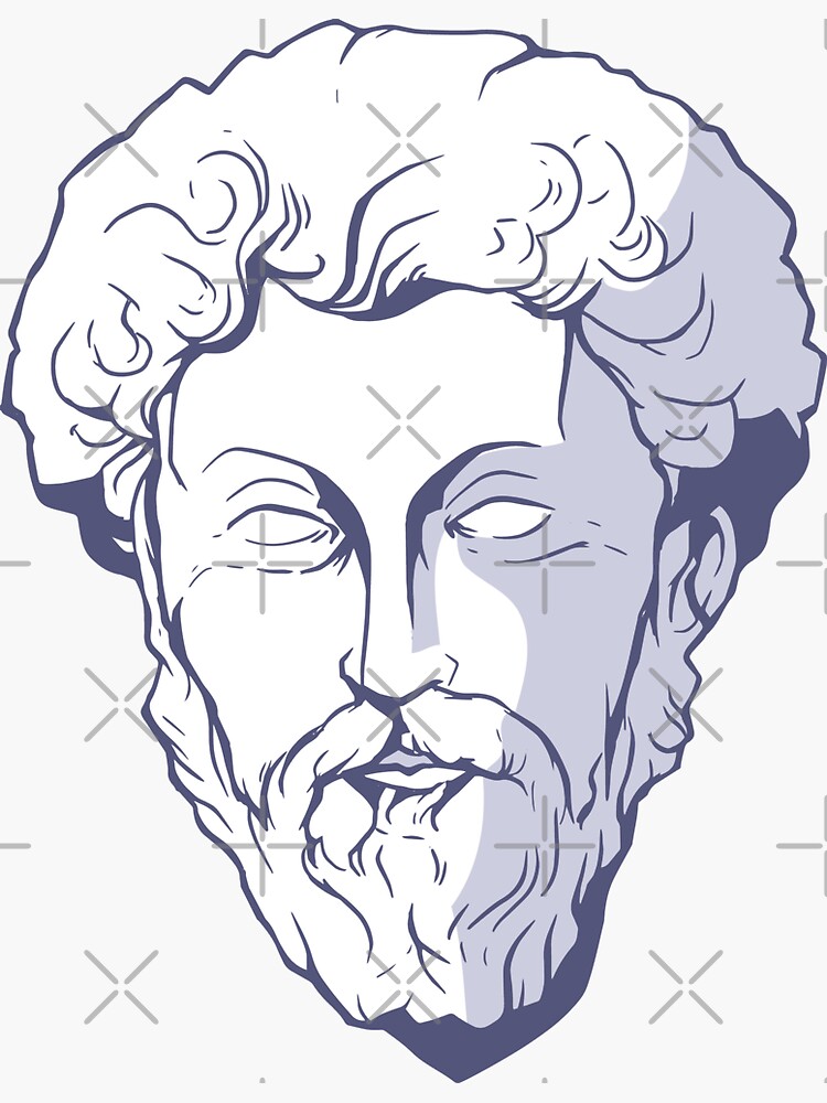 "MARCUS AURELIUS" Sticker for Sale by iBruster Redbubble