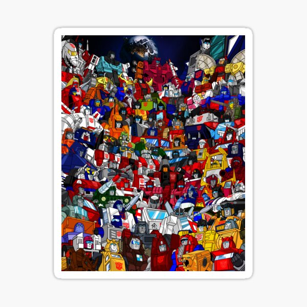 G1 Sideswipe Complete Sticker Decal Sheet