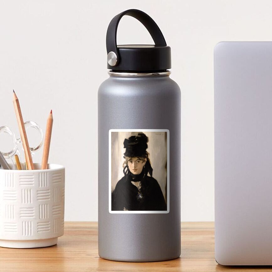 Pegatina «Edouard Berthe Morisot con un ramo de violetas» de