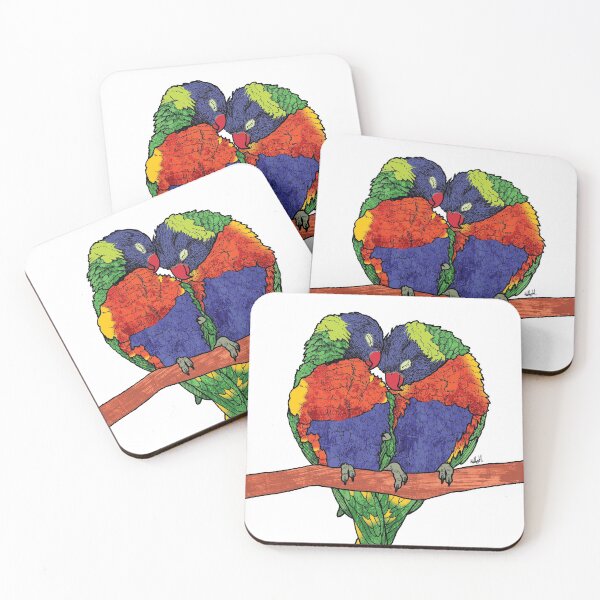Item preview, Rainbow Lorikeets designed and sold by HollyHDesigns.