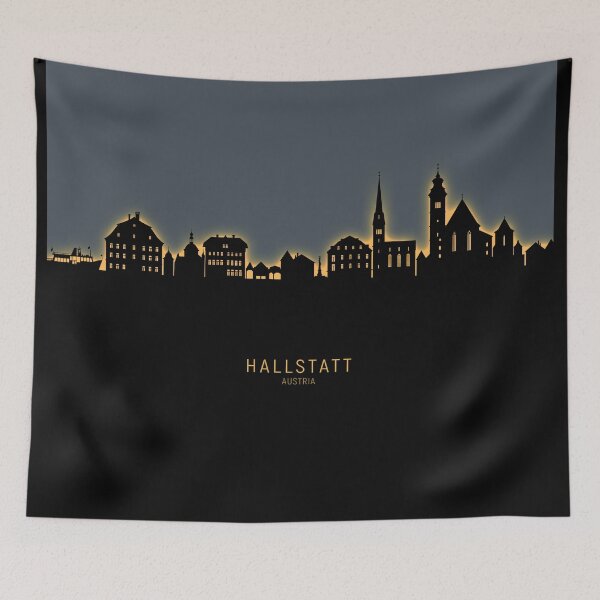 Item preview, Hallstatt Austria Skyline designed and sold by ArtPrints.