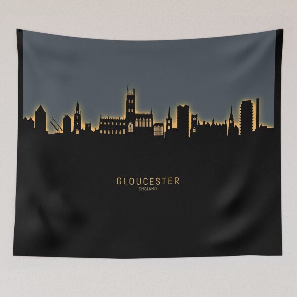 Item preview, Gloucester England Skyline designed and sold by ArtPrints.