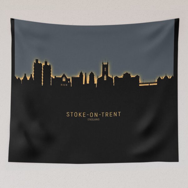 Item preview, Stoke-on-Trent England Skyline designed and sold by ArtPrints.