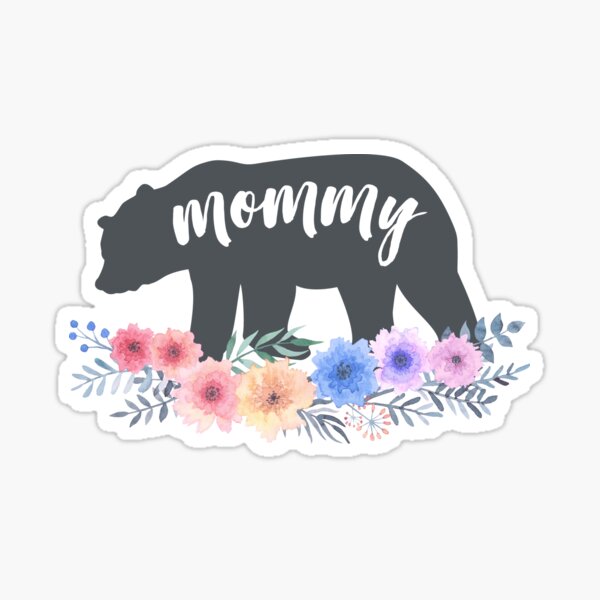 Item preview, Mommy Bear Floral Watercolor Flowers Bloom designed and sold by KNEI.