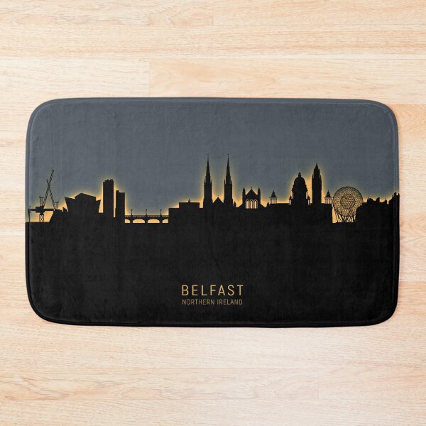 Item preview, Belfast Northern Ireland Skyline designed and sold by ArtPrints.