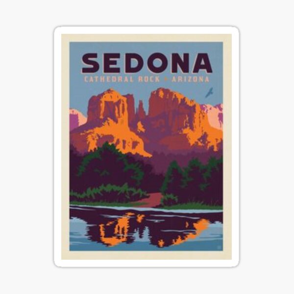 Sedona,Cathedral Rock,Arizona Sticker