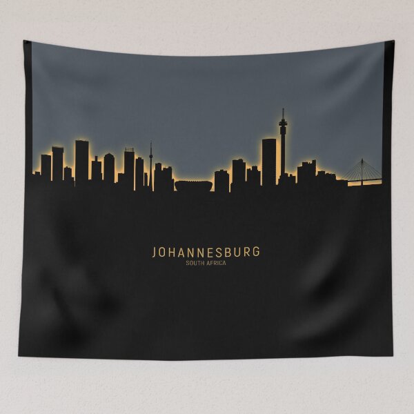 Item preview, Johannesburg South Africa Skyline designed and sold by ArtPrints.