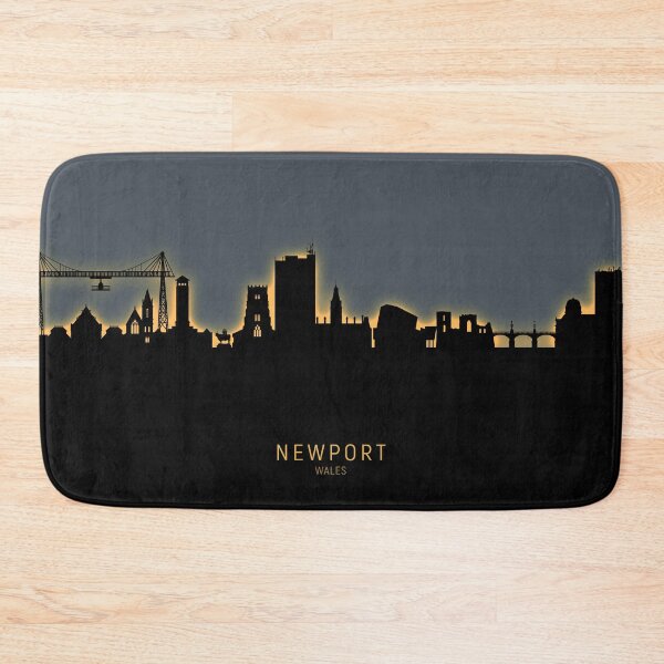Item preview, Newport Wales Skyline designed and sold by ArtPrints.