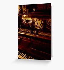 the piano has been drinking Greeting Card