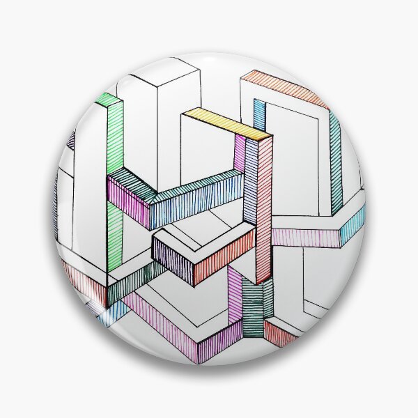 Item preview, Geometric city linear futurista designed and sold by Carolina Salazar.