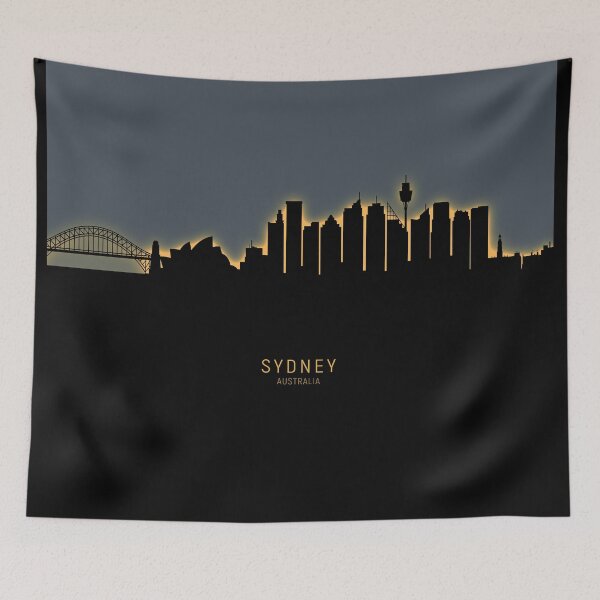 Item preview, Sydney Australia Skyline designed and sold by ArtPrints.