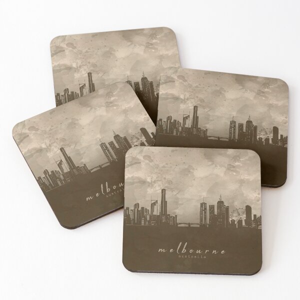 Item preview, melbourne skyline designed and sold by BekimART2.