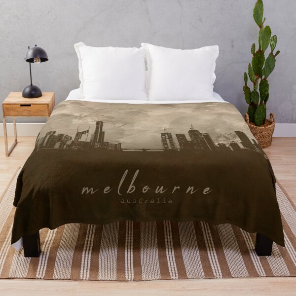 Artikelvorschau, Melbourne Skyline entworfen und verkauft von BekimART2.