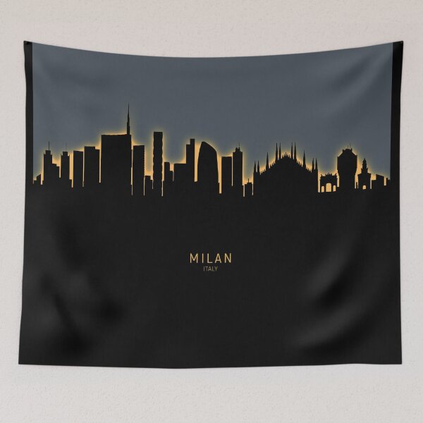 Item preview, Milan Italy Skyline designed and sold by ArtPrints.