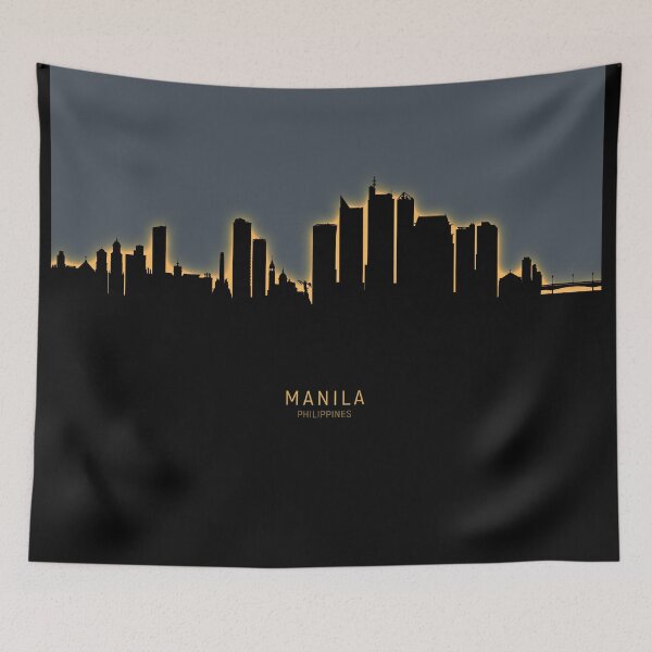 Item preview, Manila Philippines Skyline designed and sold by ArtPrints.