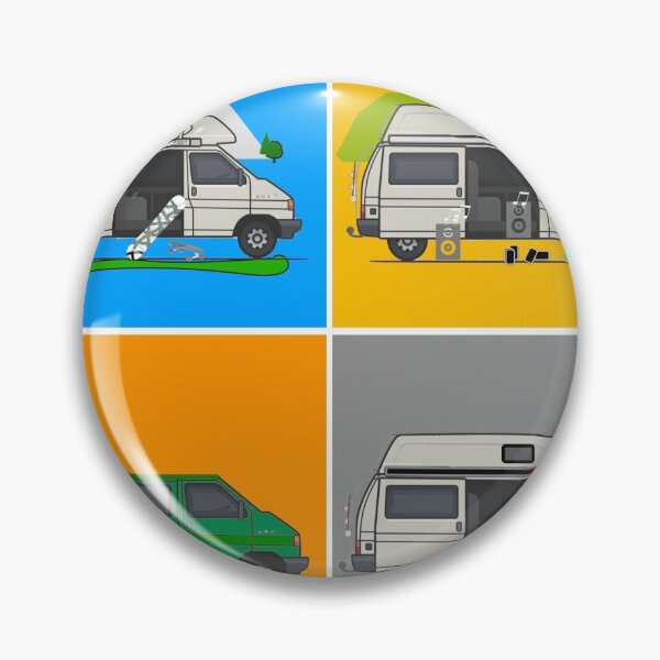 Campervans - Art Pin