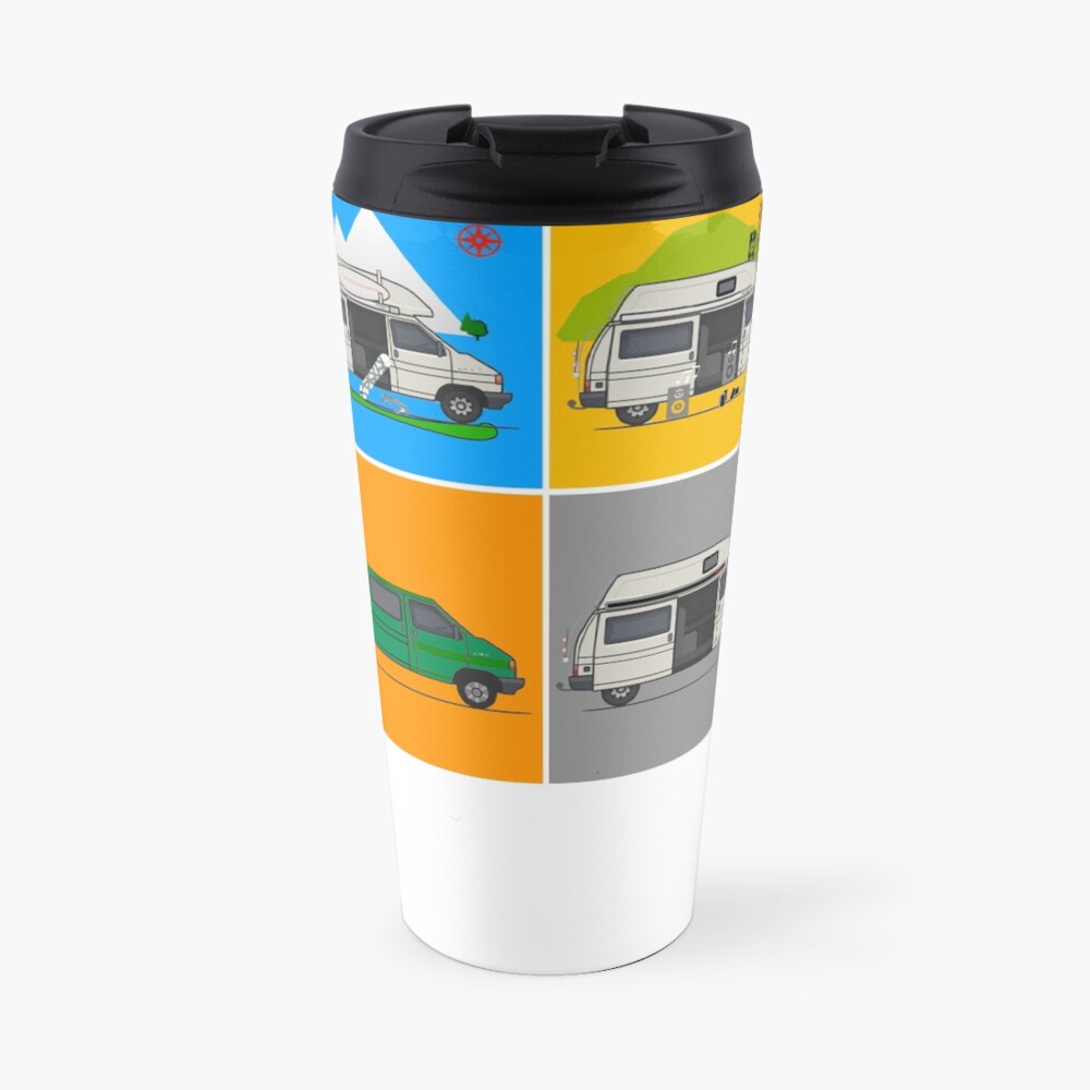 Campervans - Art Travel Mug