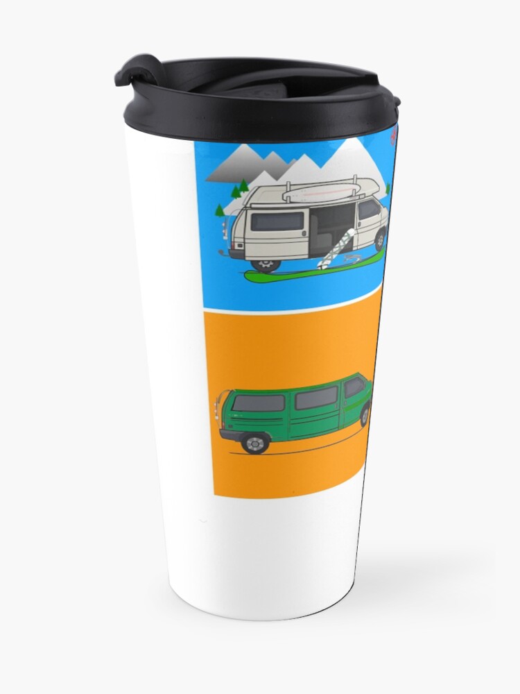 Alternate view of Campervans - Art Travel Mug