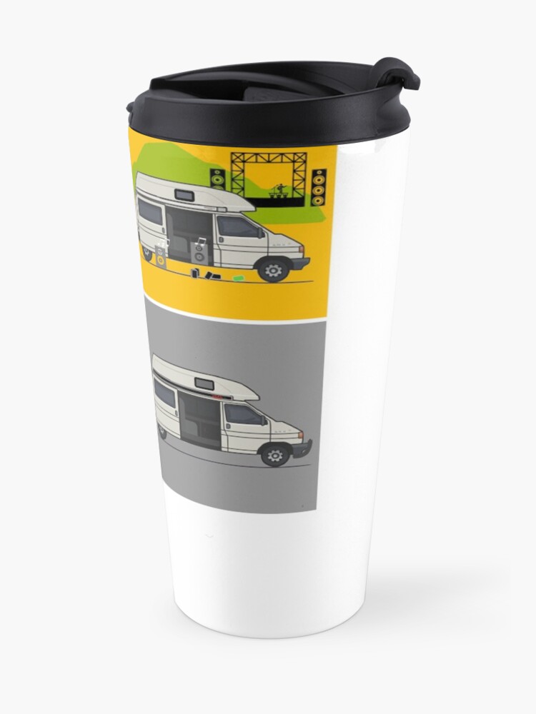 Alternate view of Campervans - Art Travel Mug